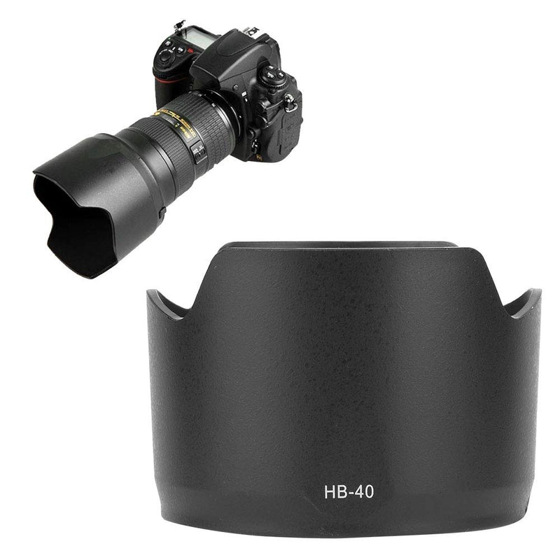 HB-40 Lens Hood, ABS Mount Camera Lens Hood for Nikon AF-S 24-70mm F2.8G ED Lens