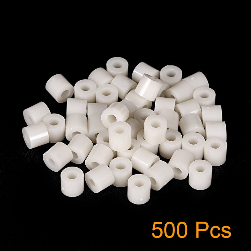 uxcell 50pcs ABS Round Spacers Washers OD 7mm, ID 3mm, Height 6mm for M3 Screws