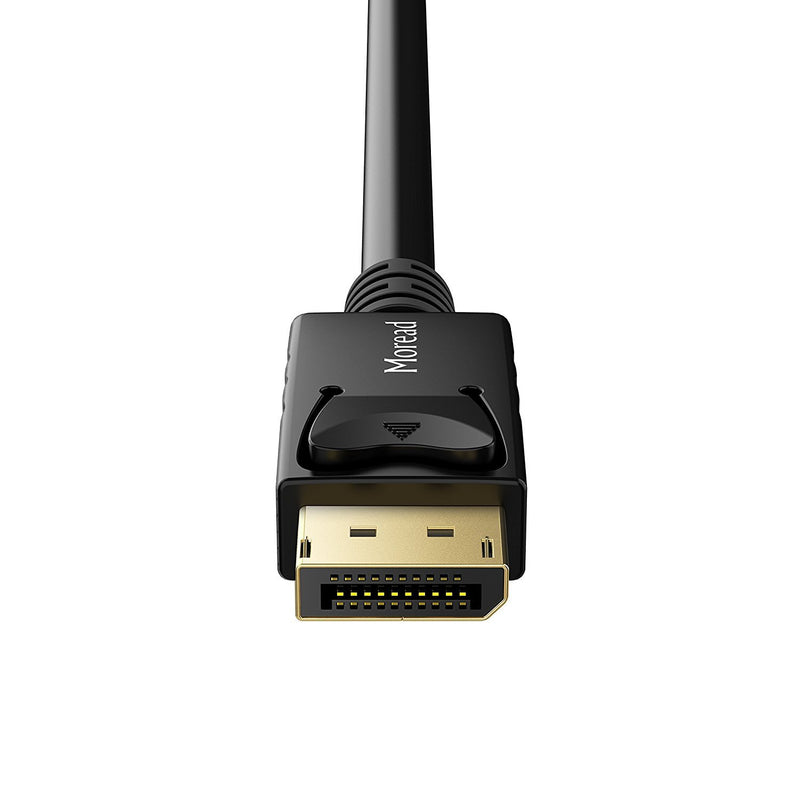 Moread DisplayPort to DisplayPort Cable, 6 Feet, Gold-Plated Display Port Cable (4K@60Hz, 2K@144Hz) DP Cable Compatible with Computer, Desktop, Laptop, PC, Monitor, Projector - Black 1