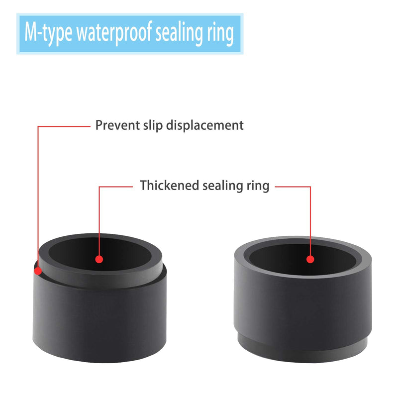 NineLeaf 10 Piece Waterproof Cable Glands Joints Adjustable 6-12mm Cable Connectors,M20x1.5 Black Compression Cable Glands Joints 20mm Diameter Titting Hole Glands, IP66 for Outdoor Use