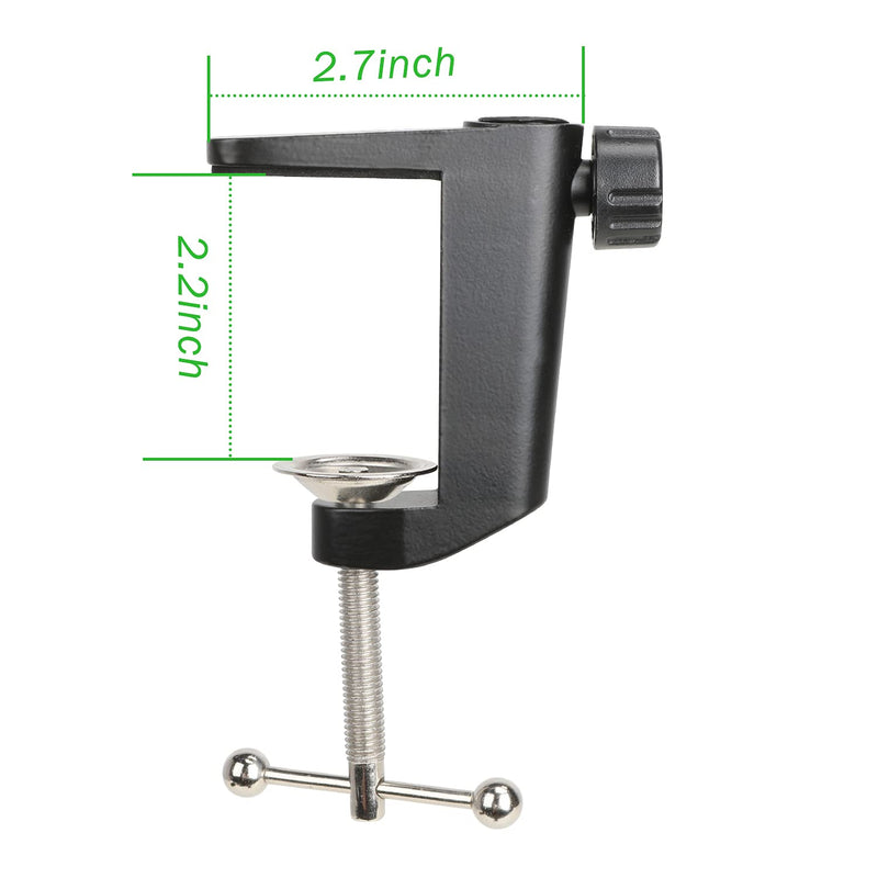 Table Mount Clamp for Mic - Boom Arm Clamp for Microphone Arm Stand with Adjustable Screw, the Maximum Gap is 55mm/2.16in by YOUSHARES