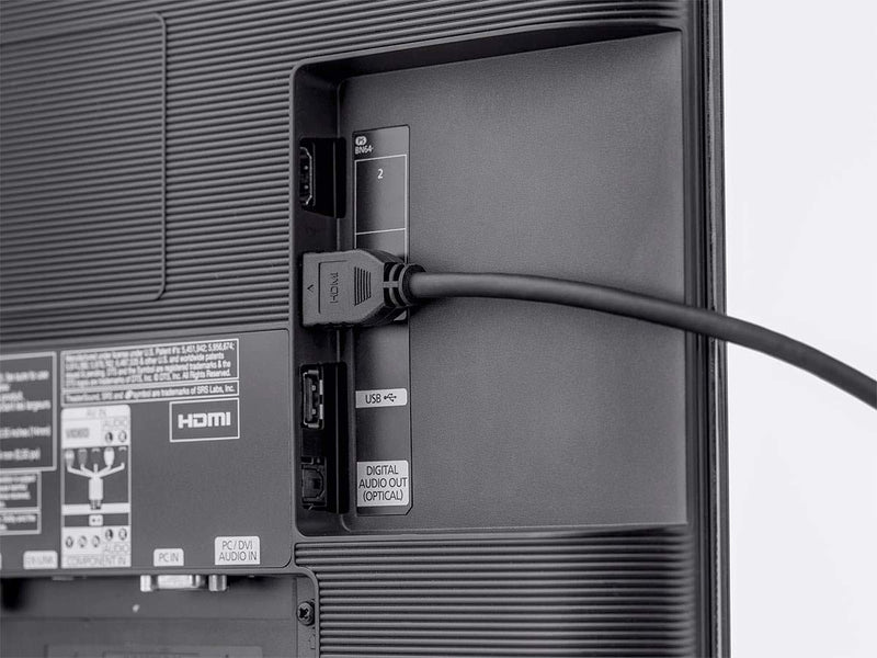 Monoprice High Speed HDMI Cable - 1.5 Feet - Black | No Logo, 4K @ 60Hz, HDR, 18Gbps, YUV 4:4:4, 32AWG, CL2 - Commercial Series 1.5ft