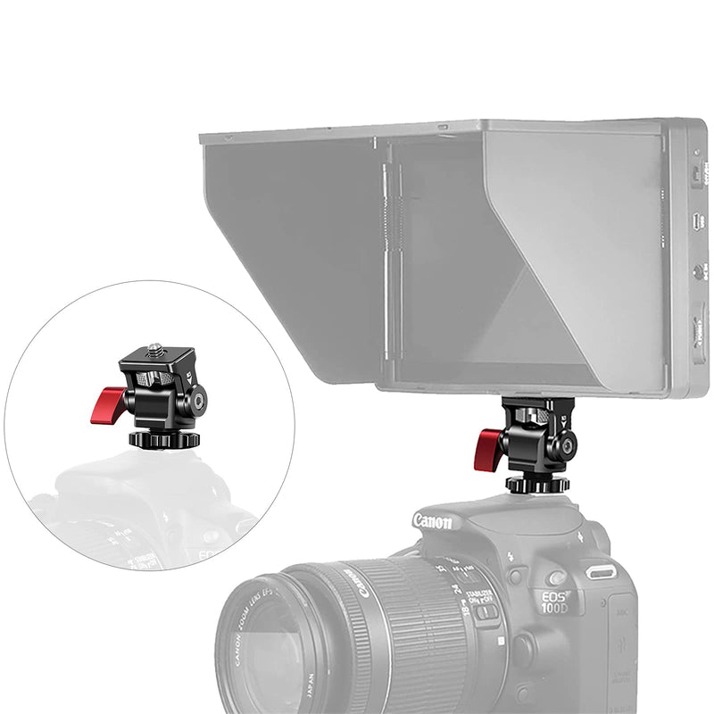 [AUSTRALIA] - Field Monitor Mount Holder,ChromLives Swivel and Tilt Adjustable Camera Monitor Holder Mount with Cold Shoe for 5/7 inch Monitors,Support Tilt 180° and Swivel 360°(2021 Updated) Field Monitor Mount 