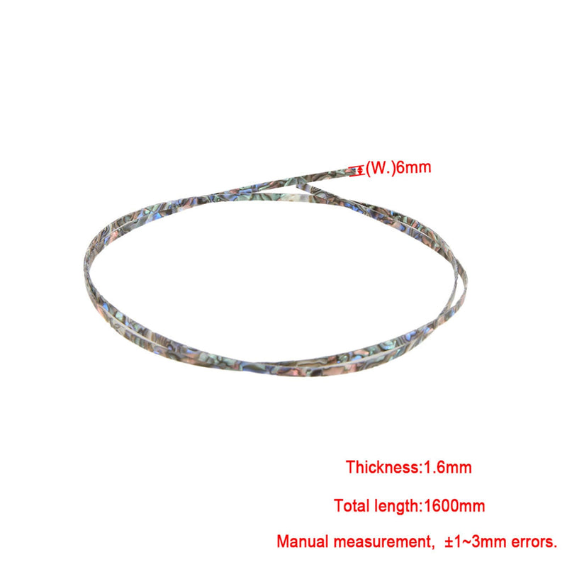 6mm Celluloid Bindings Purfling Strips for Folk Acoustic Guitar Abalone shell