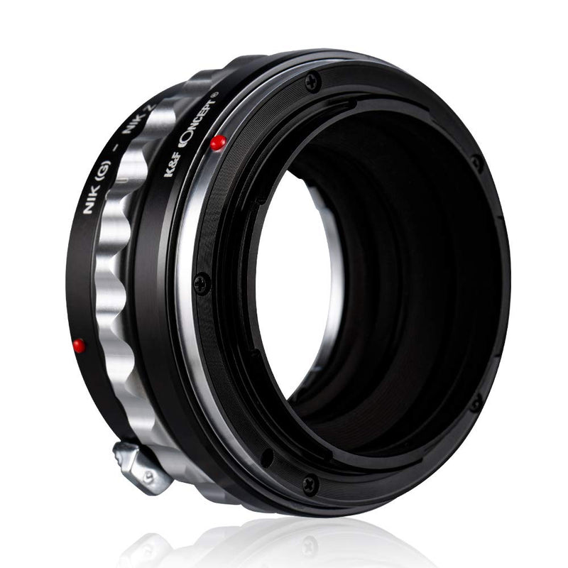 K&F Concept Lens Mount Adapter for Nikon G AF-S Mount Lens to Nikon Z6 Z7 Camera NIK（G)-NIK Z