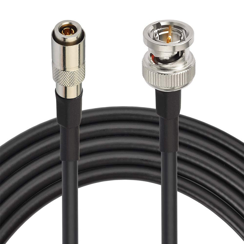 SUPERBAT HD SDI Cable 75 ohm BNC Cable DIN 1.0/2.3 to BNC Male 6G Coax Cable (Belden 1855A) 3ft 1m for Blackmagic BMCC/BMPCC Video Assist 4K Transmissions HyperDeck Kameras 2-Pack 2pcs 3ft cable