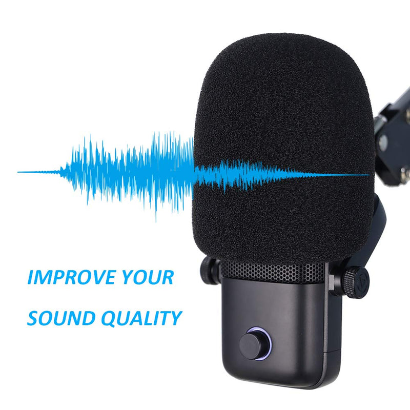 Pop Filter Used for Wave 1 Mic - Professional Streaming Mic Foam Covers Windscreen to Blocks Out Plosives, Compatible with Elgato Wave:1 Microphone by YOUSHARES