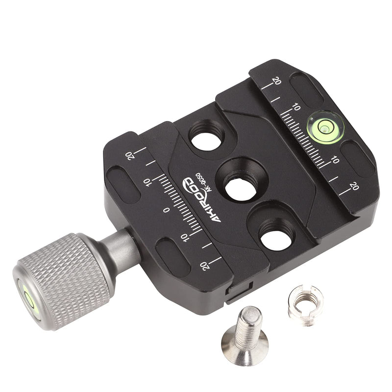 [AUSTRALIA] - 50mm Quick Release Clamp with Arca Style Plate Fits for Tripod Ballhead Universal Quick-Change seat, monopod Head, Tripod Quick Release Plate 