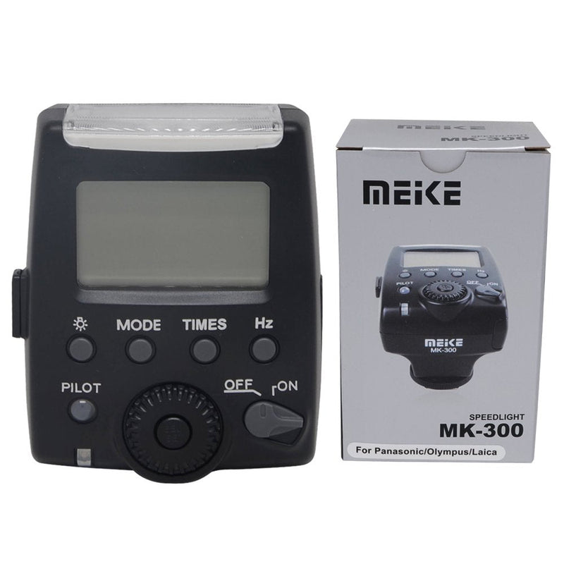 Mcoplus MK-300 LCD TTL Speedlite Flash Light for Panasonic GX7 GH5 G5 Olympus E-P5 Leica w Mini USB Interface For Olympus/Panasonic