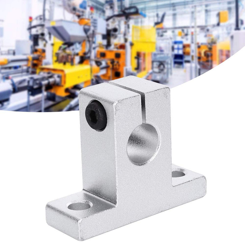 Shaft Bracket, 4PCs SK10 Shaft Bracket Hardware Fastener Aluminum Alloy Rail Accessory Industrial Tool, Simply Installed