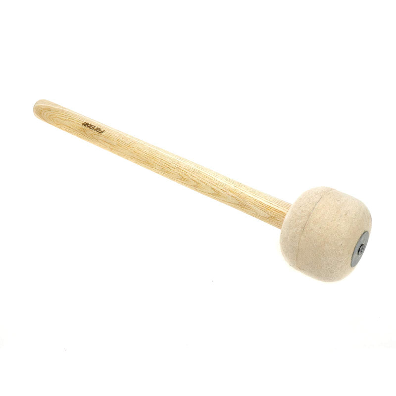 FarBoat 2Pcs Drum Mallet Drum Stick 12.8" Australian Wool Felt Wood Handle Anti-Slip Instrument Accessories Part for Drums Snare Drums (Beige) 12.8" beige