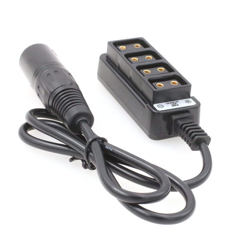 [AUSTRALIA] - ZBLZGP 4Pin XLR to 4 Port Splitter Female Hub Cable for Anton Bauer Battery/RED ARRI Camera 