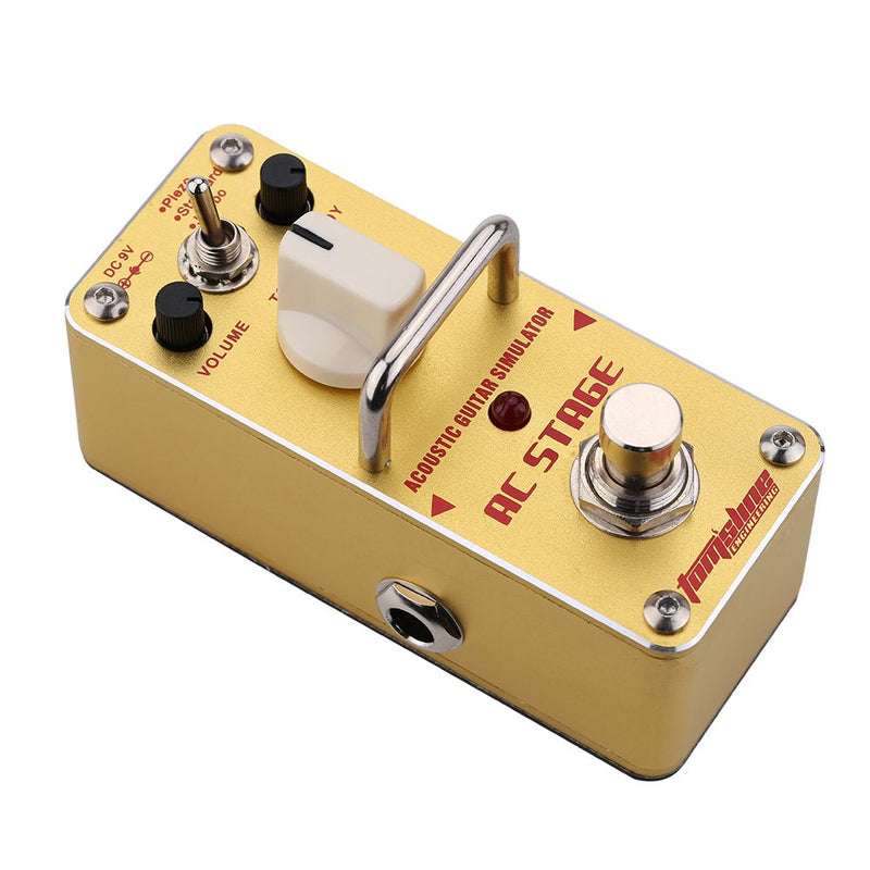 [AUSTRALIA] - AROMA AAS-3 AC Stage Acoustic Guitar Simulator Mini Single Electric Guitar Effect Pedal with True Bypass 