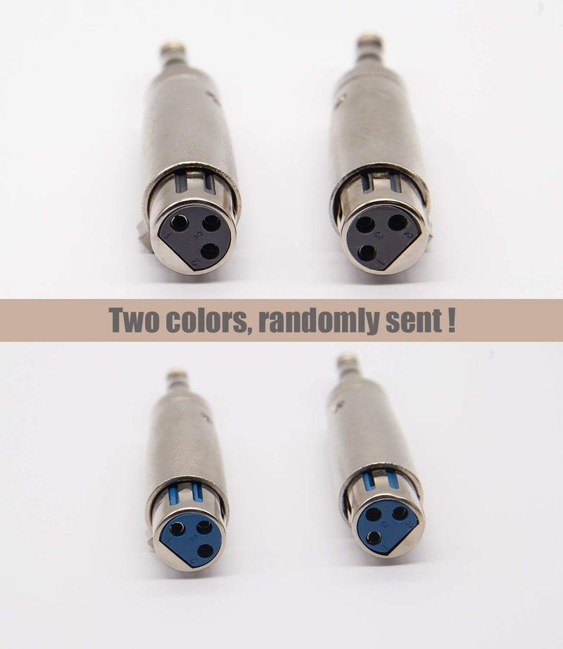 [AUSTRALIA] - 1/4 TRS to XLR Female Adapter Female XLR to 1/4 Stereo Balanced Audio Connector - 2 Pack 1/4 TRS to XLR Female(2Pack) 