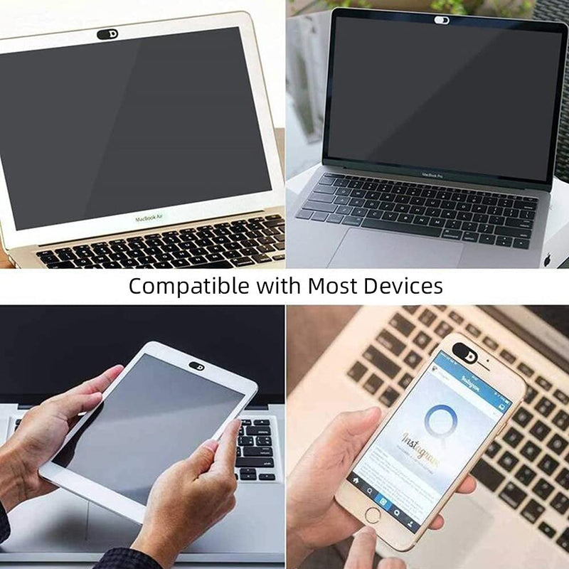 Camera Cover Slide Stick-on Webcam Cover Ultra Thin, Visual Privacy Protection for MacBook iPhone Laptop iPad Smart Phones and More, Light Weight Accessories to Block Camera