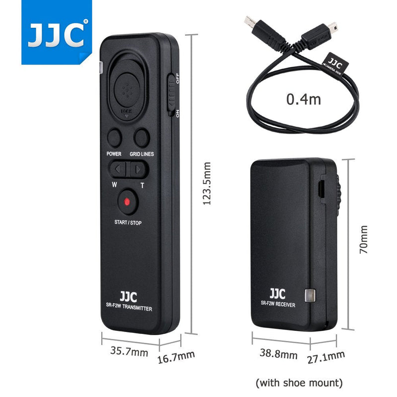 JJC Wireless Shutter Remote Control for Sony ZV-1 A1 A7 IV III II A7RIV A7RIII A7SIII A7RII A7SII A9 II A6600 A6500 A6400 A6300 A6100 A6000 RX10 IV III RX100 VII VI VA V IV III Replac RMT-VP1K RM-VPR1