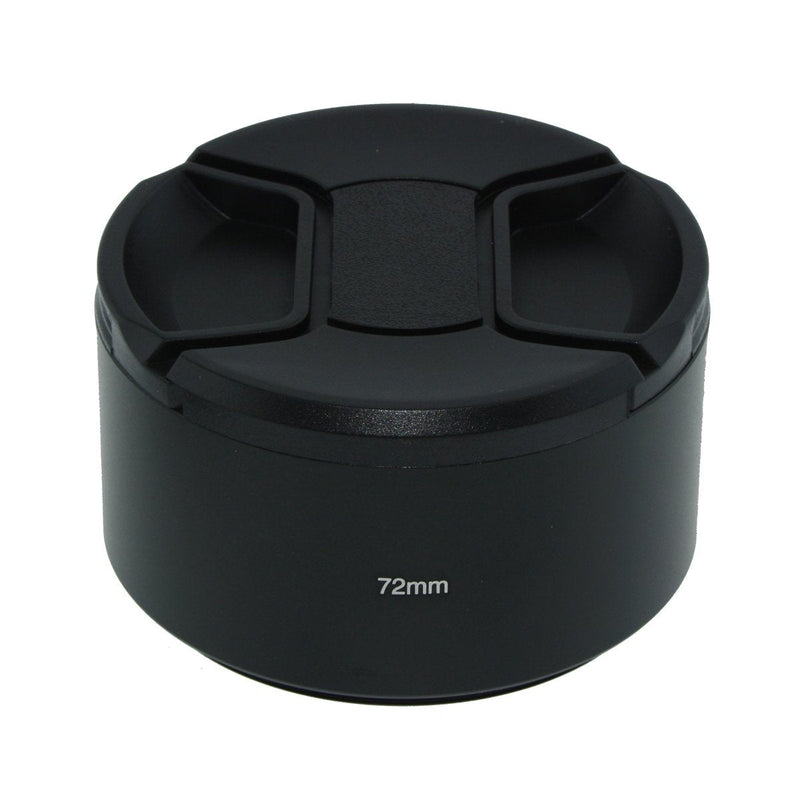 SIOTI Camera Long Focus Metal Lens Hood with Cleaning Cloth and Lens Cap Compatible with Leica/Fuji/Nikon/Canon/Samsung Standard Thread Lens 72mm