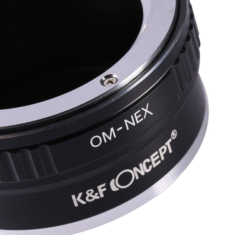 K&F Concept Lens Mount Adapter, Olympus OM Lens to Sony NEX (E-Mount) Camera Body, for NEX-3, NEX-3N, NEX-5, NEX-5R, NEX-6, NEX-7 OM-NEX