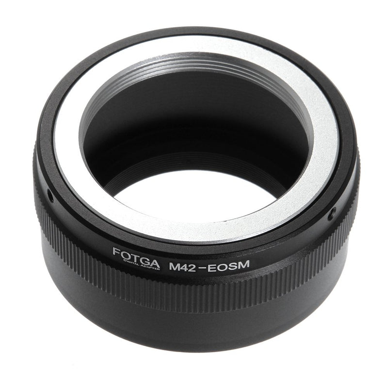 FocusFoto FOTGA Adapter Ring for M42 42mm Screw Mount Lens to Canon EOS EF-M Mount Mirrorless Camera Body M1 M2 M3 M5 M6 M10 M50 M100