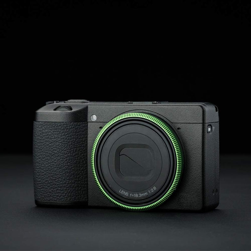 JJC Metal Lens Decoration Ring Cap for Ricoh GR III GR3 Accessories Replace Ricoh GN-1 Ring Cap -Green Green
