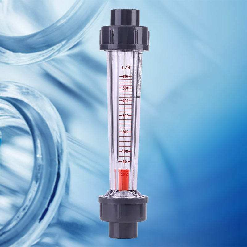60-600L/H Rotameter Plastic Tube Type Instantaneous Liquid Water Flow Meter DN15 LZS-15 Oxygen Air Flow Meter Gas Flowmeter for Oxygen Air Gas Conectrator