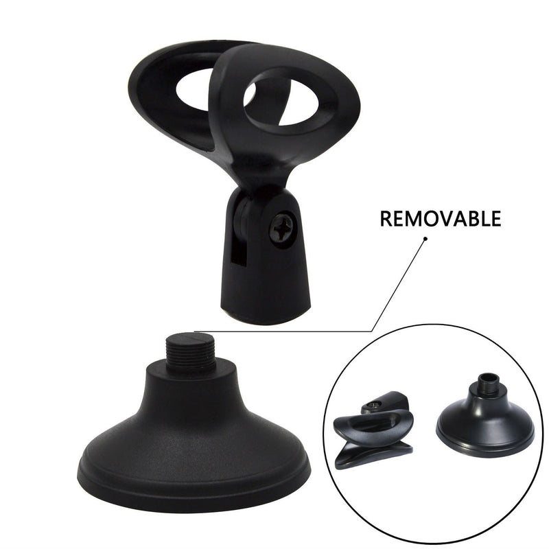 [AUSTRALIA] - AKOAK Adjustable Portable Desktop Table Microphone Mic Stand Holder with Mic Clip for Computer Conference Studios Microphone,Podcasts, Online Chat, Lectures, and More 