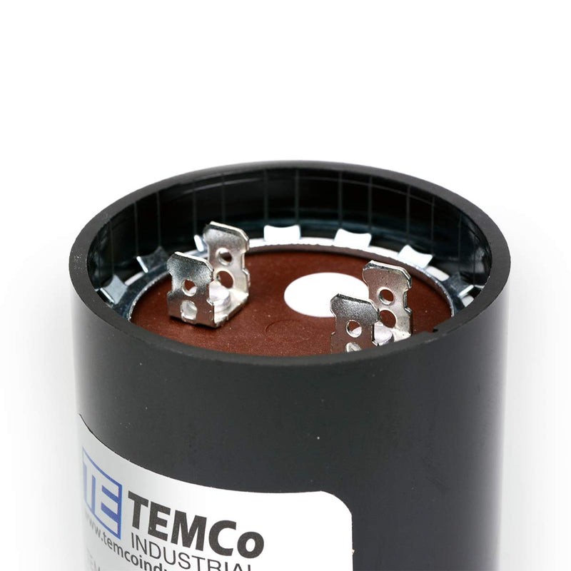 TEMCo 88-106 uf/MFD 330 VAC Volts Round Start Capacitor 50/60 Hz AC Electric - Lot -1 88-106 uf (1 Pack)