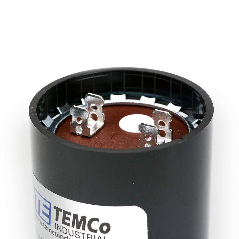TEMCo 1000-1200 uf/MFD 110-125 VAC Volts Round Start Capacitor 50/60 Hz AC Electric - Lot -1 1000-1200 uf (1 Pack)