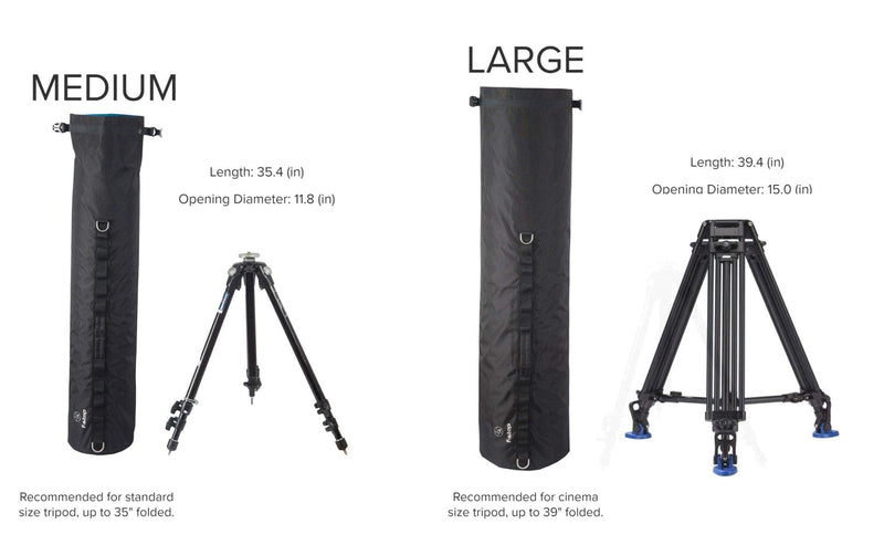 f-stop Medium Tripod Bag - Expandable Weatherproof Roll-Top Design - Fits up to 35" Tripod Height, 11.8" Diameter Opening