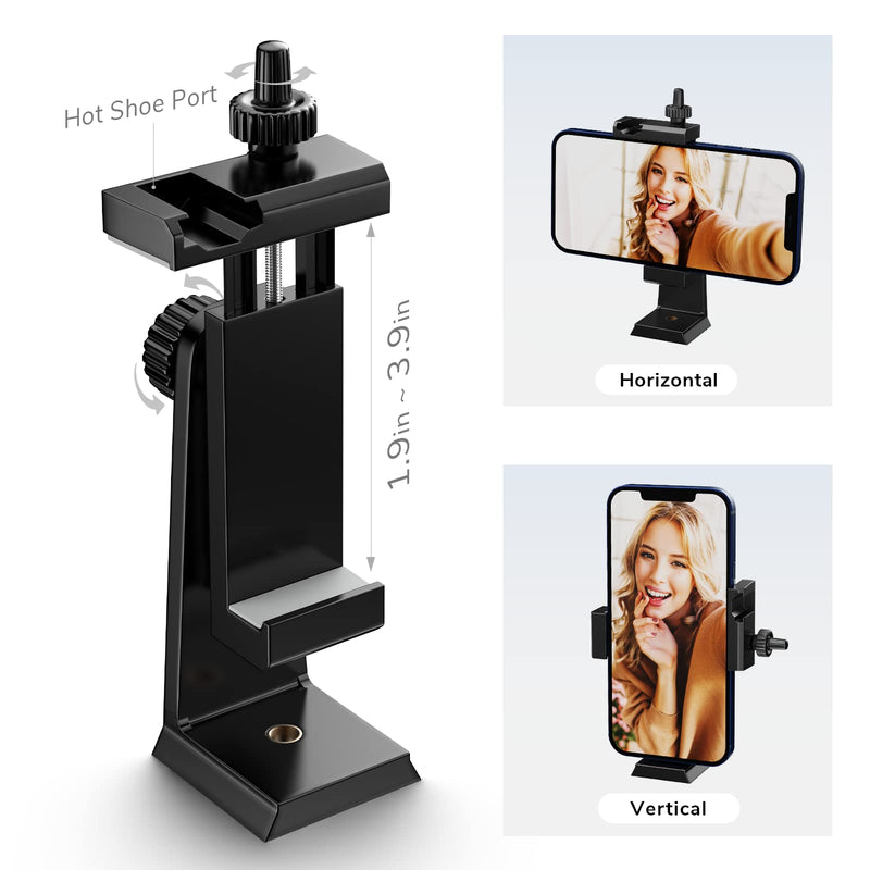 Pixel G6 RGB Video Conference Light with Adjustable Tripod Phone Holder,High Brightness 2500K-8500K, CRI95+, Mini LED Aluminum Alloy Body Panel Light ⁣for Video Conference, Photography，Tiktok, YouTube