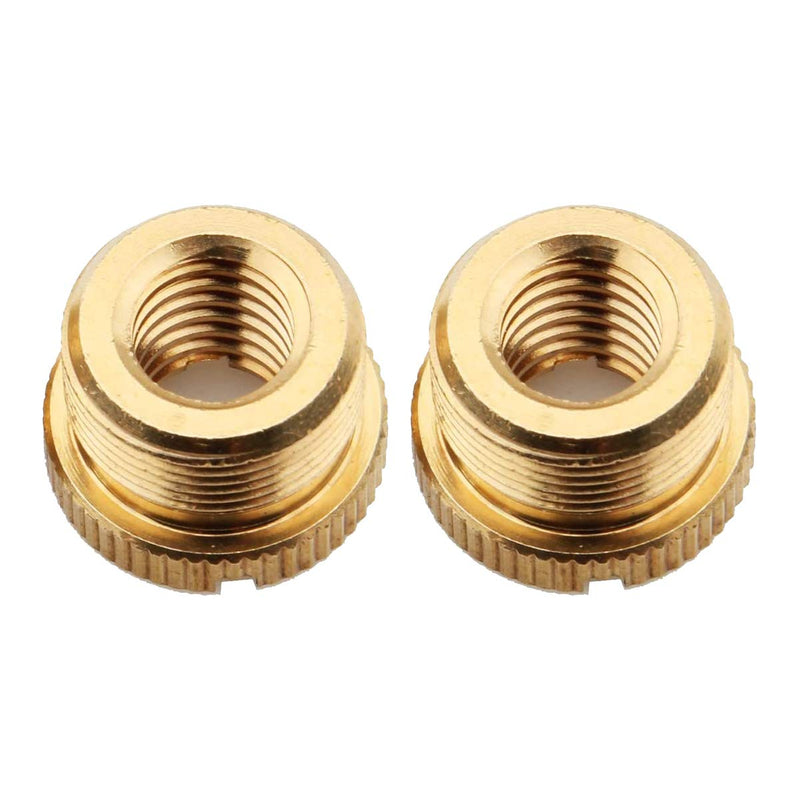XINJUE 5/8"Male Thread to 3/8" Female Thread for Tripod/Microphone Holder/Camera Screw Adapter, Microphone to Camera Adapter, 2 Pieces (brass)