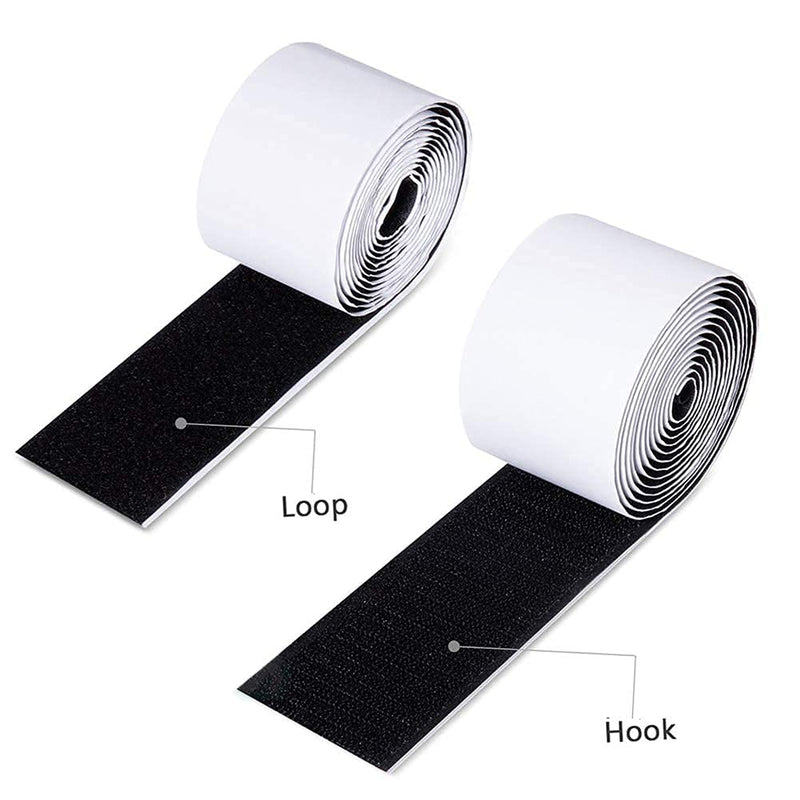 Alnicov Pedalboard Mounting Tape Fastener Length 2M Width 5CM for Guitar Pedal Board,(Hook + Loop)