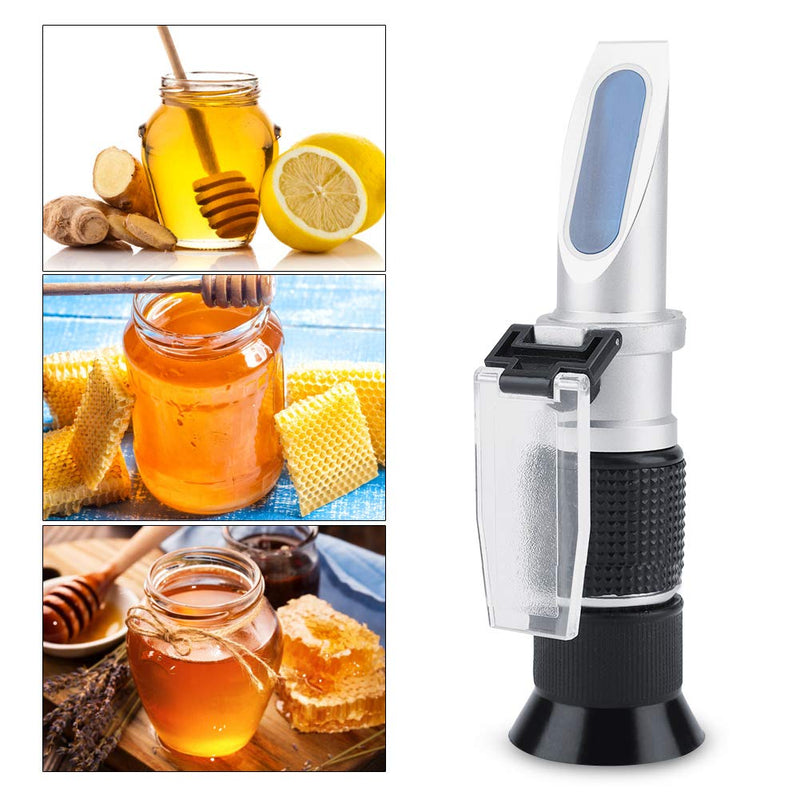 Portable Refractometer 3 in 1 Hand Held Brix Refractometer 58-90% Brix Specific Food Honey Sugar Content Baume Degree Meter Tester