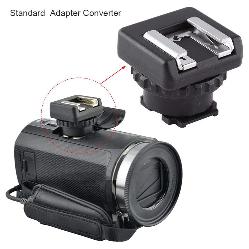 Standard Cold Shoe Mount Adapter,Mini Heavy Duty Cold Shoe, for Sony Camera with Multi Interface Shoe, for Camcorder HDR-PJ610E, HDR-PJ510E,HDR-CX400E,HDR-PJ810/B