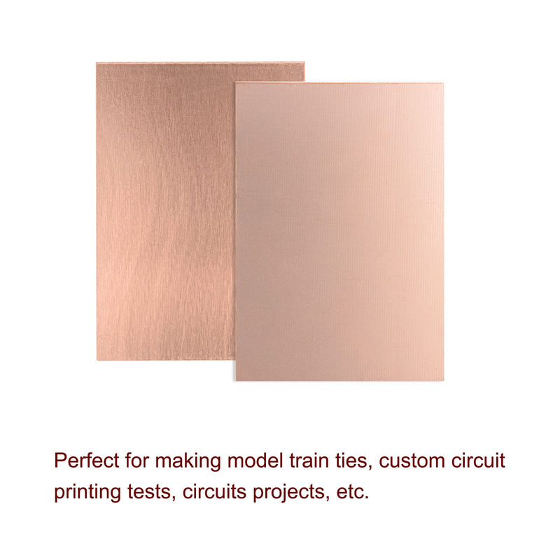 MECCANIXITY Copper Clad Boards FR4 Prototyping PCB Circuit Board 100mm x 70mm for Circuits Projects, 2 Values (15pcs Single-Sided/5pcs Double-Sided)