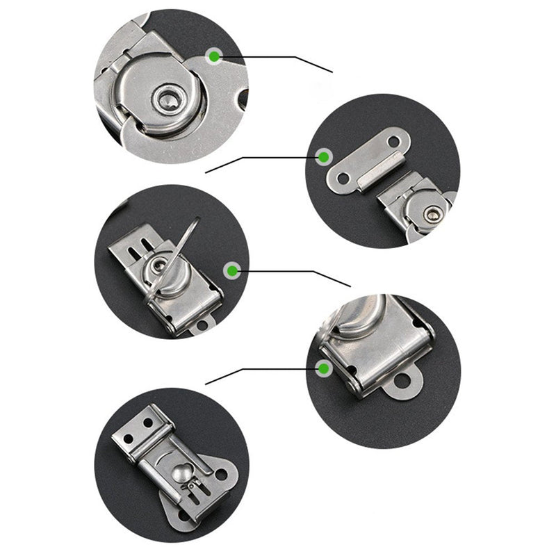 [AUSTRALIA] - YES Time 2 Pcs 304 Stainless Steel Wooden Box Chest Rotary Draw Latch Toggle Hasp Latch Lock Buckle 