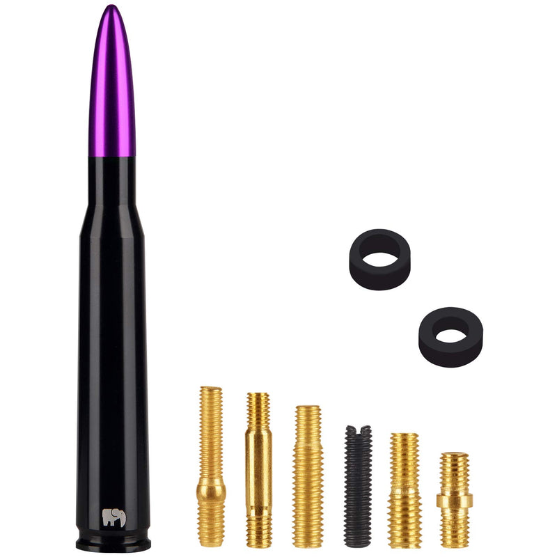 ONE250 Bullet Style Antenna for Toyota Tundra All Models (1999-2021) & Toyota Tacoma Models (1995-2016) - Designed for Optimized FM/AM Reception (Purple) Purple