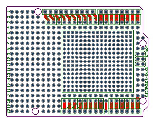 CZH-LABS Electronics-Salon 10PCS Prototype PCB for Arduino UNO R3 Shield Board DIY, Combo 2mm+2.54mm Pitch.