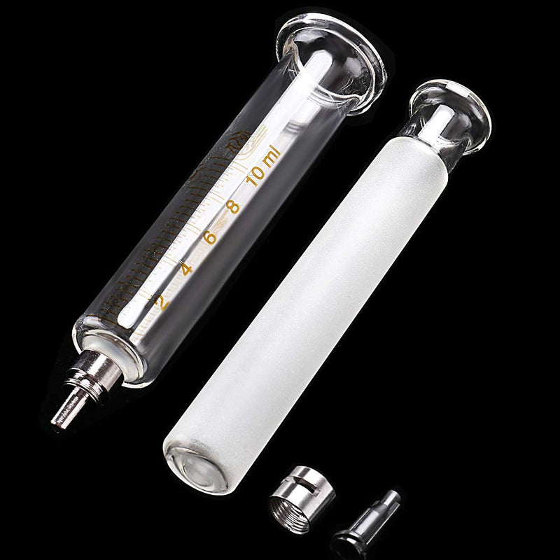 [AUSTRALIA] - Gufastoe 1 Pack Glass Syringes with Caps 10cc/ml for Laboratory 