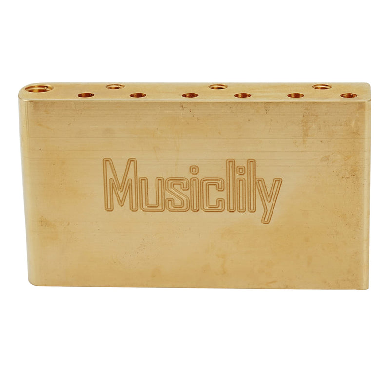 Musiclily Ultra 10.5mm Full Brass 40mm Tremolo Block for China and Indonesia made Squier Standard Series or other Import Electric Guitar