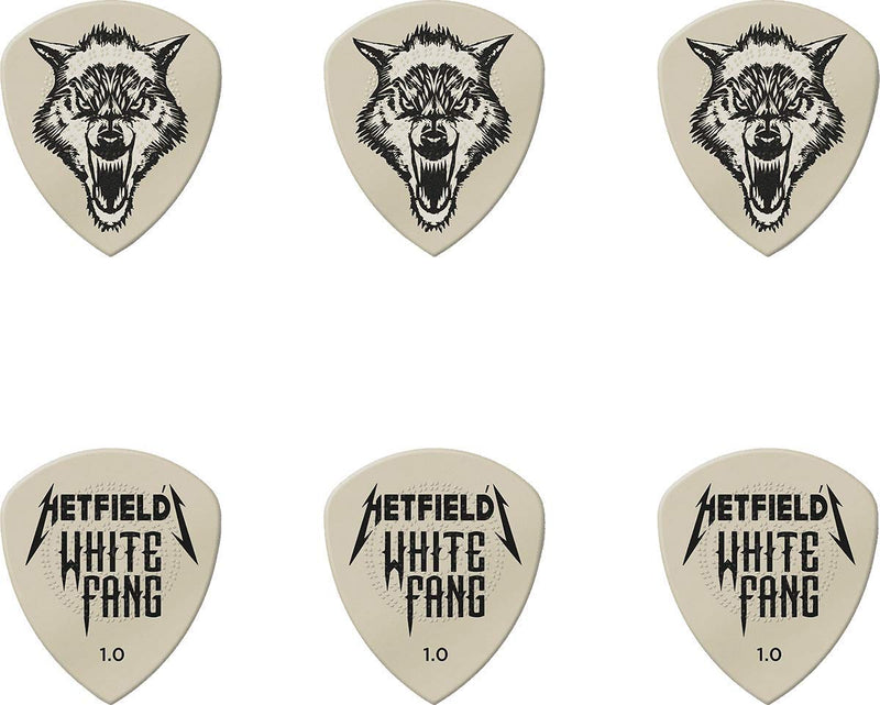 Jim Dunlop Hetfield's White Fang Custom 1.0mm Flow Guitar Pick Tin (PH122T100)