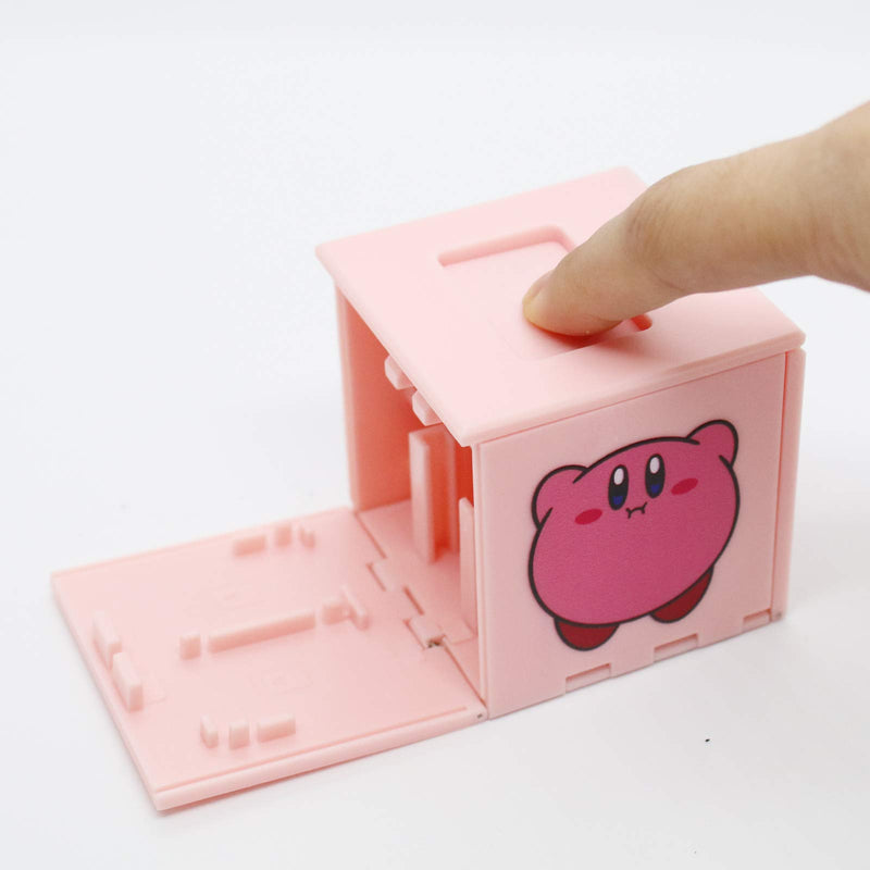 Games Storage Case for Nintendo Switch - Switch Game Card Holder Game Storage Cube Game Card Organizer for Nintendo Switch with 16 Game Card Slots Kirby Pink