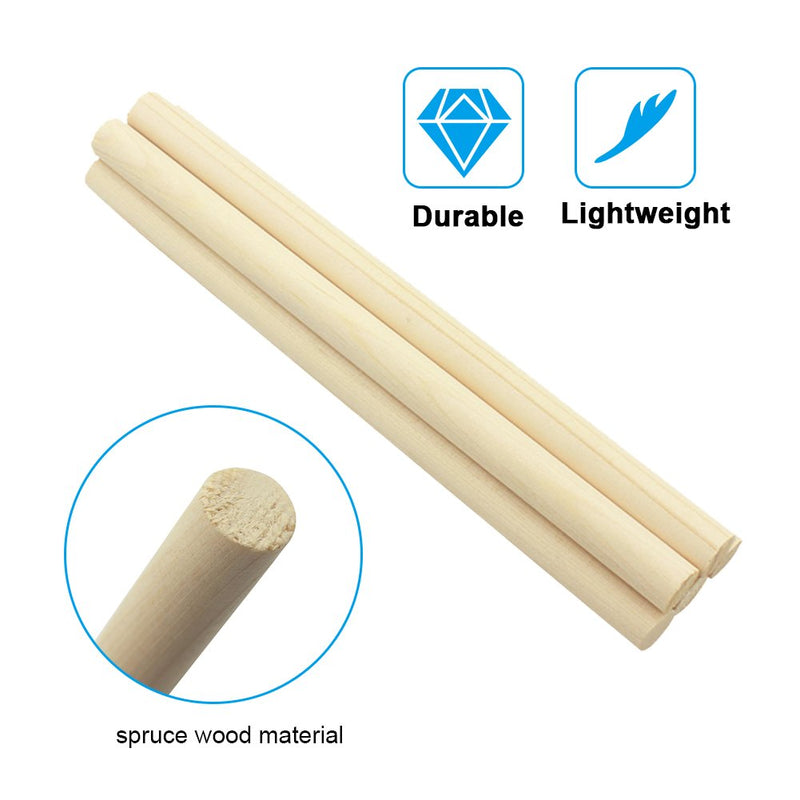 Dilwe Cello Sound Post, 18cm Spruce Wood Cello Column 5pcs for 3/4 4/4 Cello String Instrument Accessory