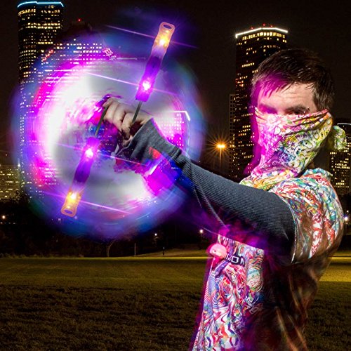 [AUSTRALIA] - UltraPoi Ultralight LED Glow Stick (Pair (2)) - Rainbow Light for Poi | Raves and Concerts 