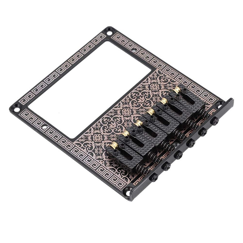 [AUSTRALIA] - Guitar Bridge, Durable Saddle Guitar Bridge Humbucker Pickup Slot for TL Telecaster Electric Guitars.(Black Kaleidoscope) Black Kaleidoscope 