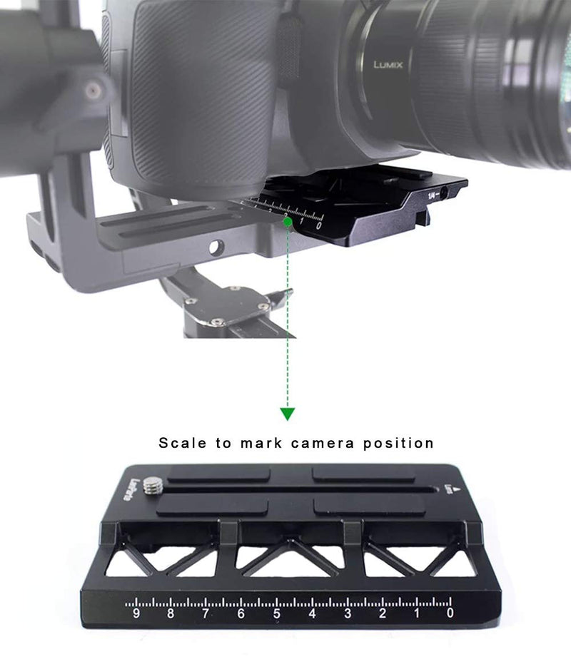 Lanparte Zhiyun Crane 2 Offset Plate Compatible with Zhiyun Crane 2 Gimbal