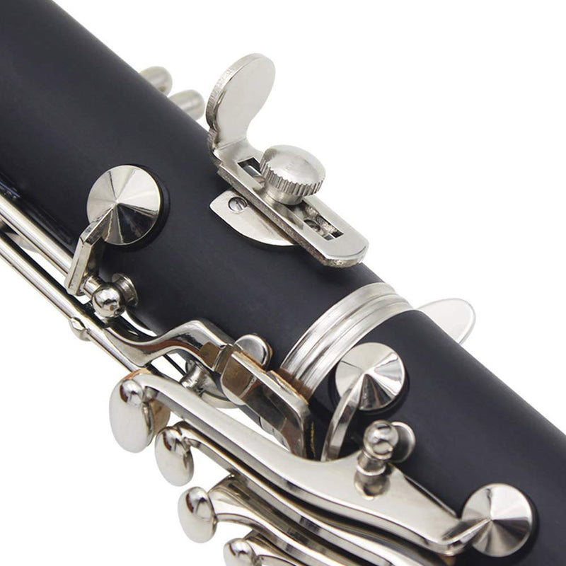 Clarinet Thumb Rest Plated Brass Thumb Rest for Clarinet Woodwind Instrument with Screws