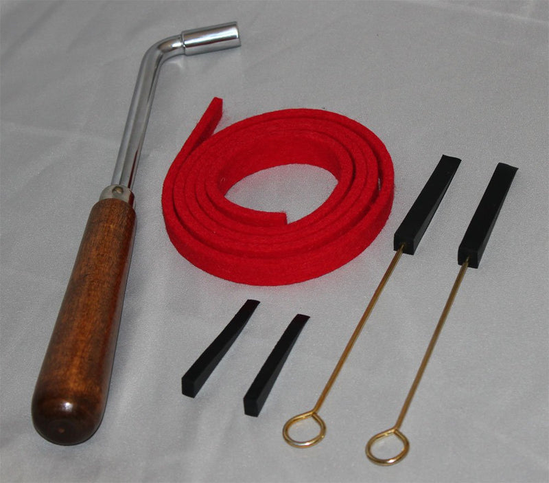 Piano Tuning Hammer and Mute Kit - Piano Tuning Supplies Kit - Gooseneck Tuning Lever