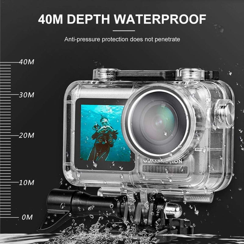 FitStill Housing Case for DJI Osmo Action Camera Waterproof Case 45M Diving Housing Protective Shell Case Dive Housing for DJI Action