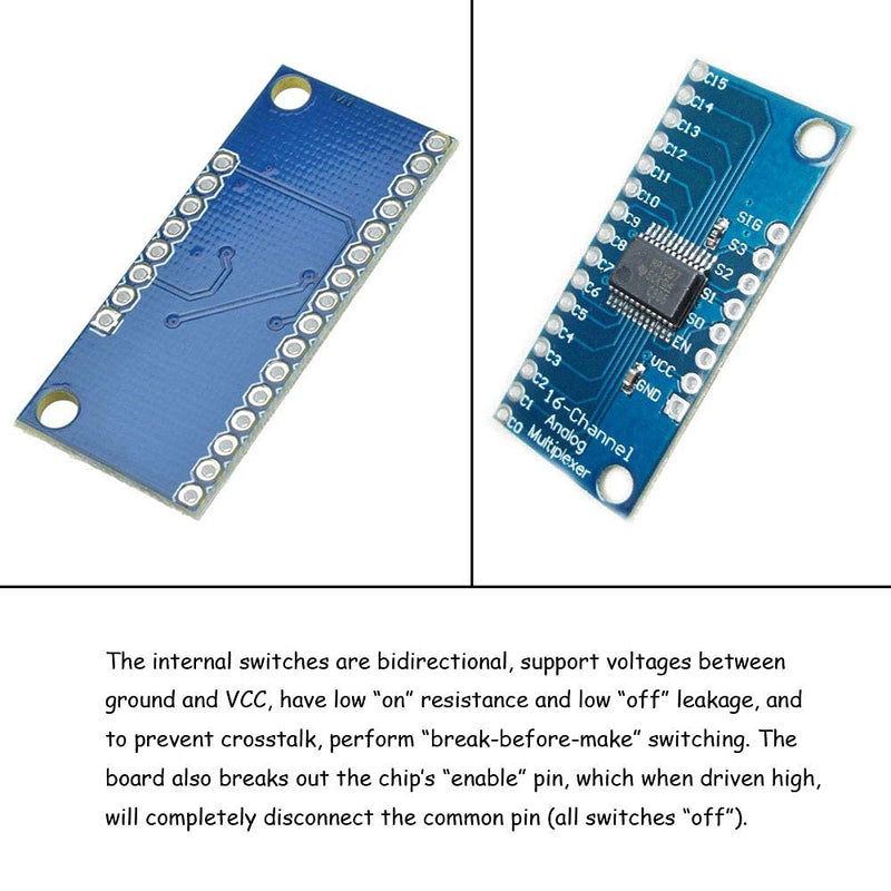 Ximimark 6Pcs 16CH Analog Digital Multiplexer Breakout Board Module CD74HC4067 CMOS Precise Module For Arduino 6 Piece